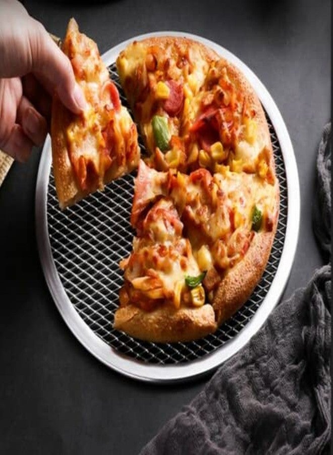 THW for Commercial USE of Hotels and Restaurants 9 Inches Aluminium Pizza Screen- Set of 4 Pieces - Image 5